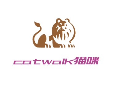 catwalk貓咪 logo設計